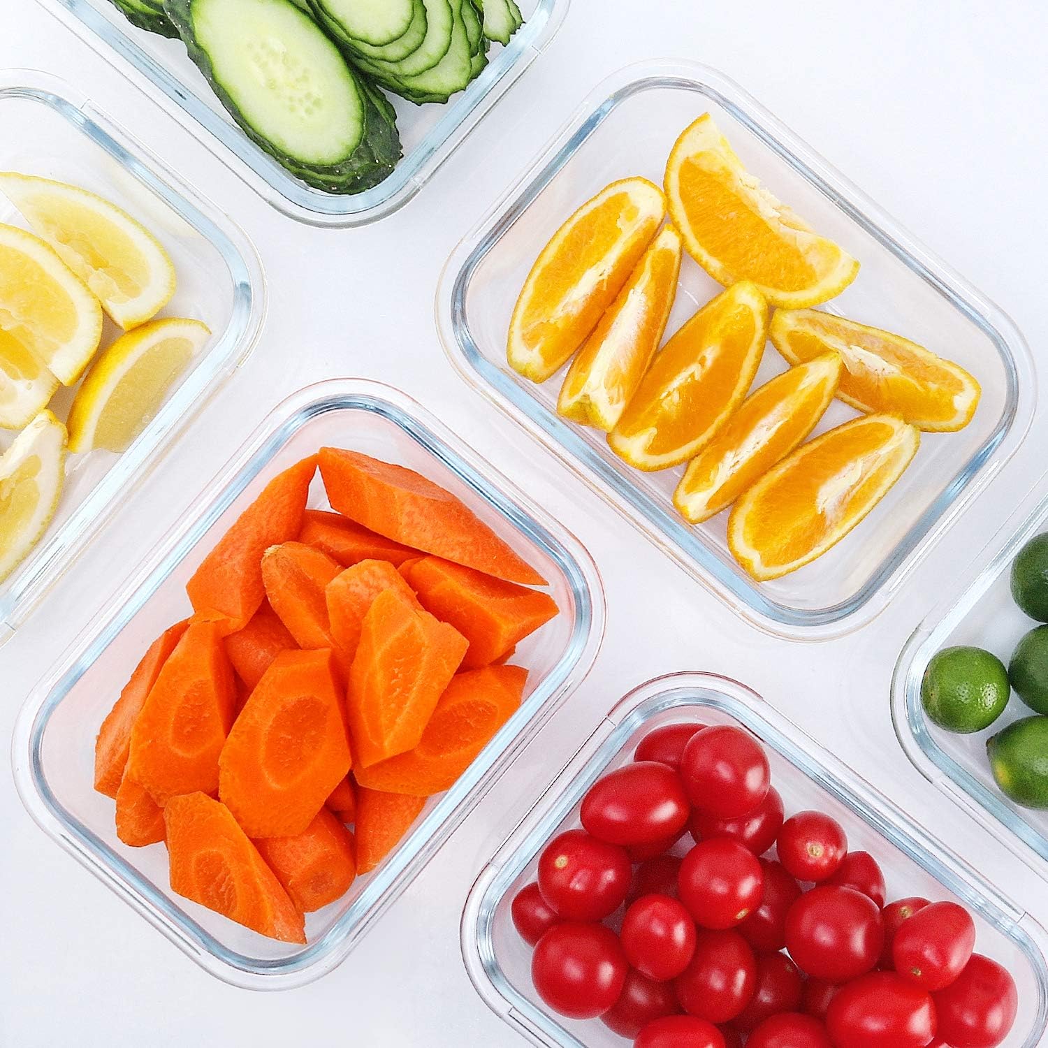 Glass Meal Prep Containers, Glass Food Storage Containers with lids, Lunch Containers -Pack of 10 (22 oz) Glass Meal Prep Containers, Glass Food Storage Containers with lids, Lunch Containers -Pack of 10 (22 oz)